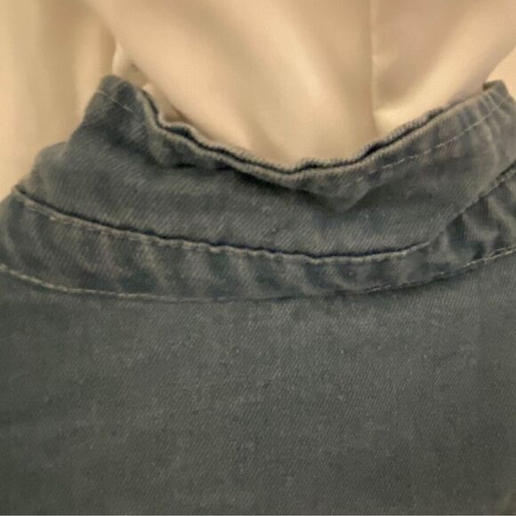 Denim Anime Embroidered Hoodie Jean Jacket Women's Size Small - Picture 8 of 8